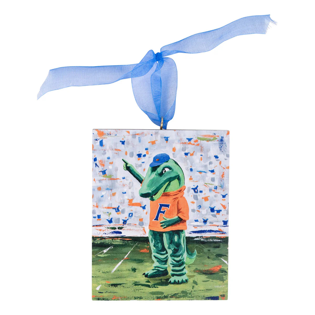 Florida Gator Block Ornament