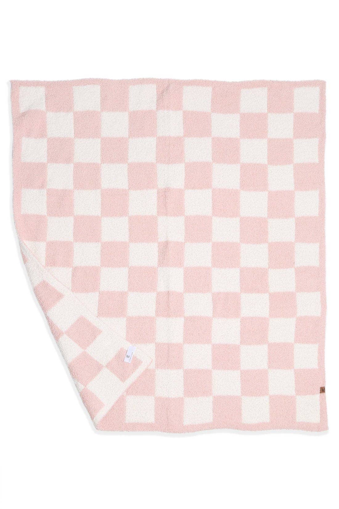 Super Lux Children's Checkered Bedding Blanket with personalization.