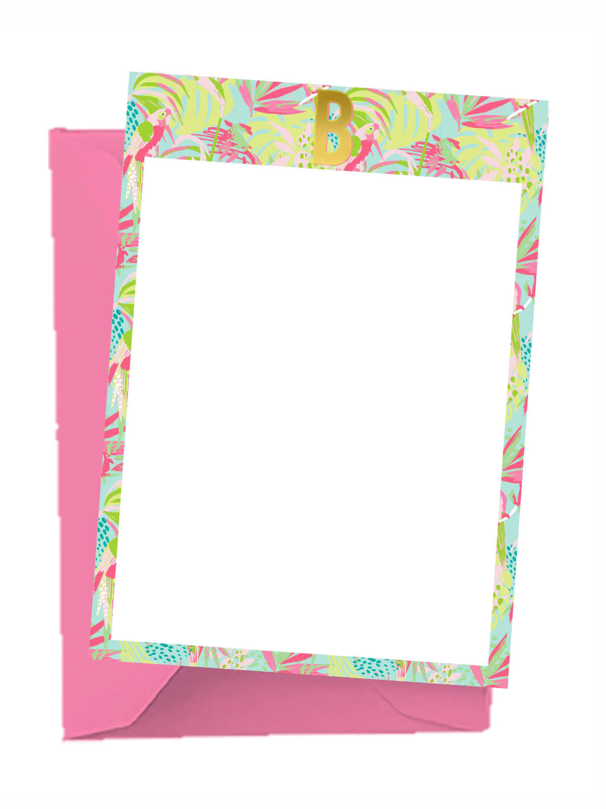 Tropical Initial Notecard Set