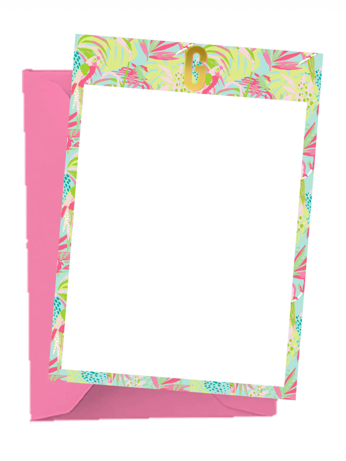 Tropical Initial Notecard Set