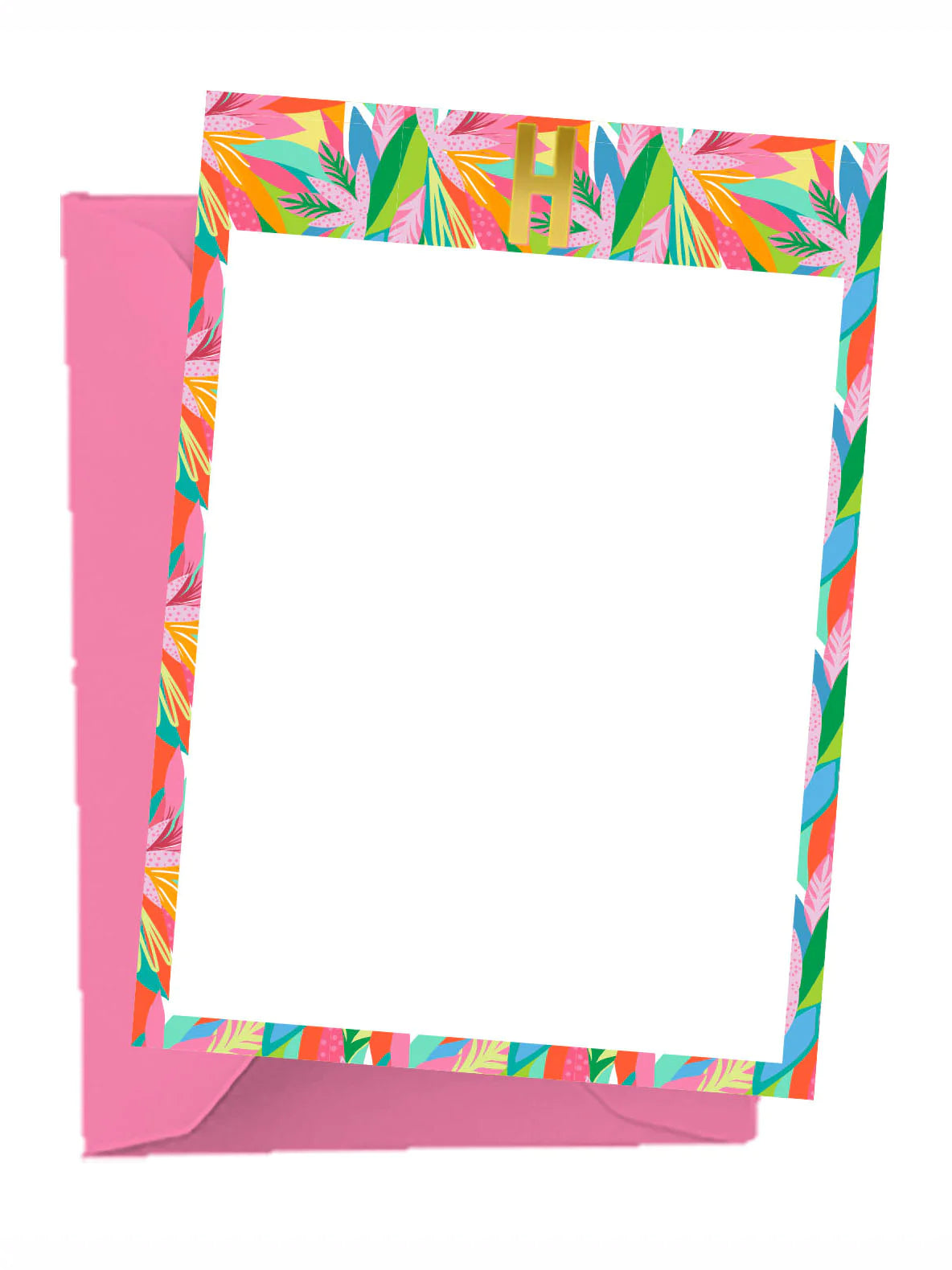 Tropical Initial Notecard Set