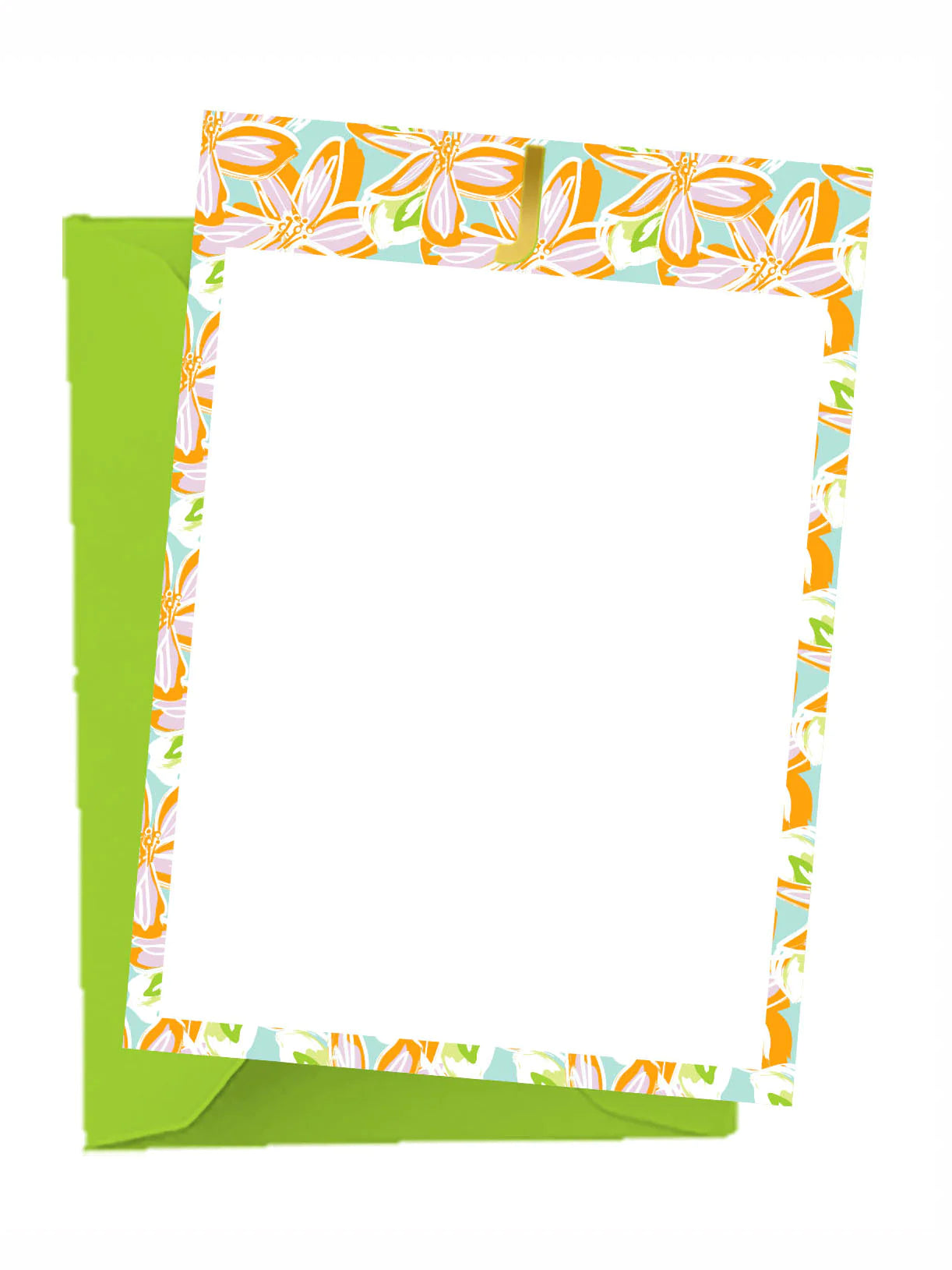 Tropical Initial Notecard Set
