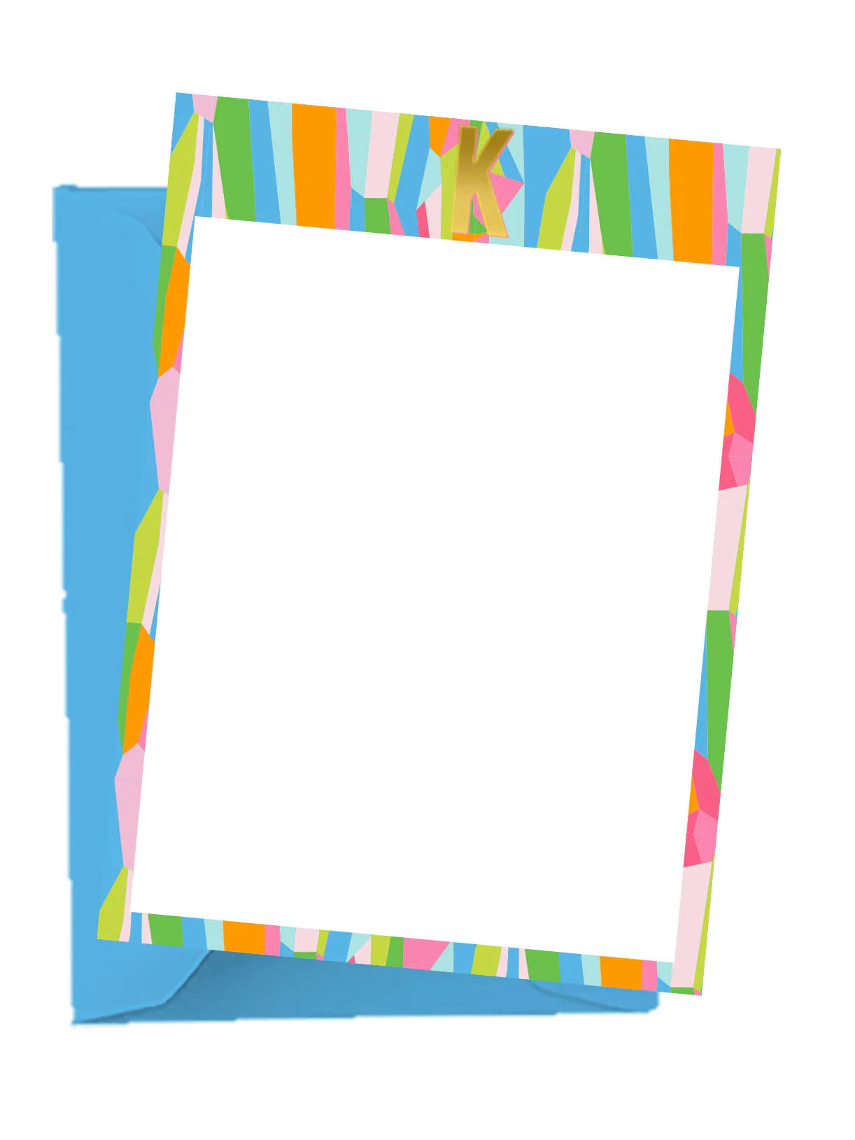 Tropical Initial Notecard Set