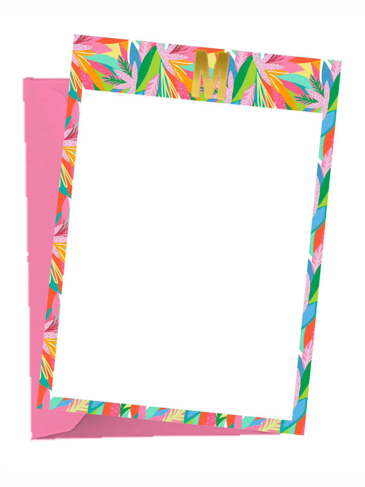 Tropical Initial Notecard Set