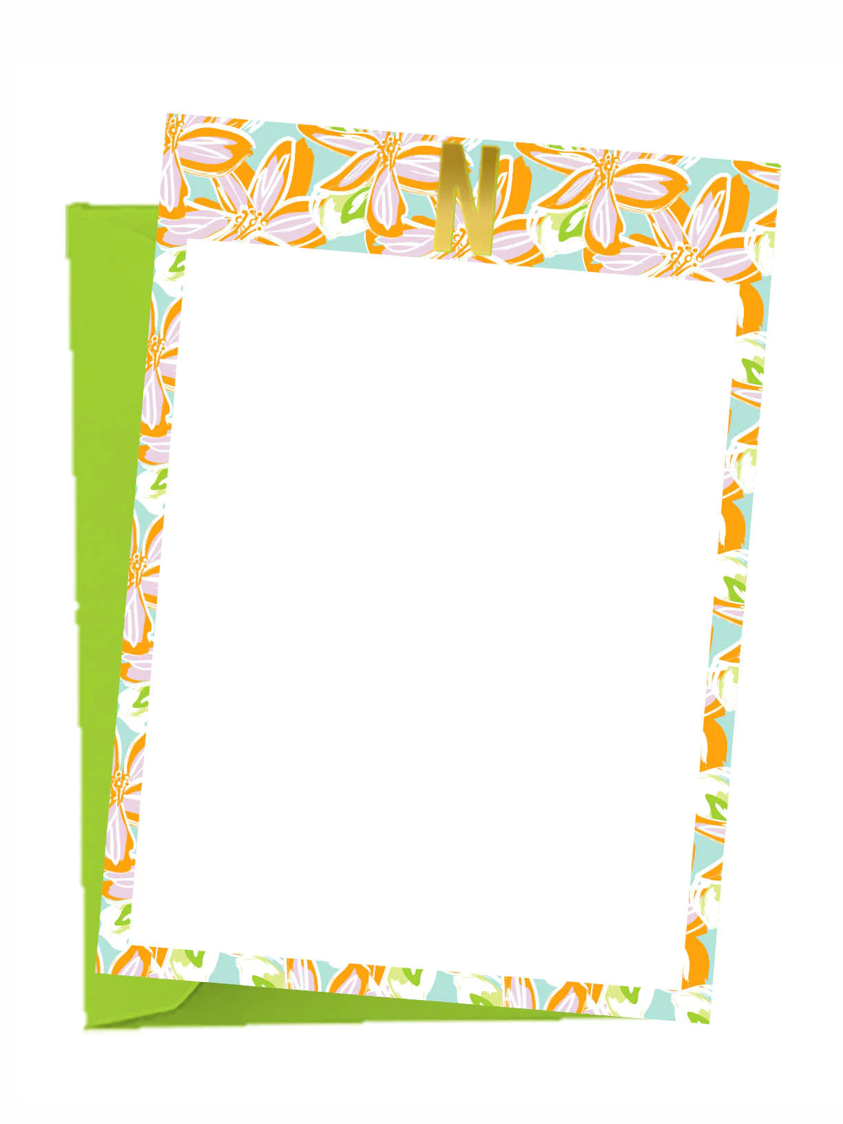 Tropical Initial Notecard Set