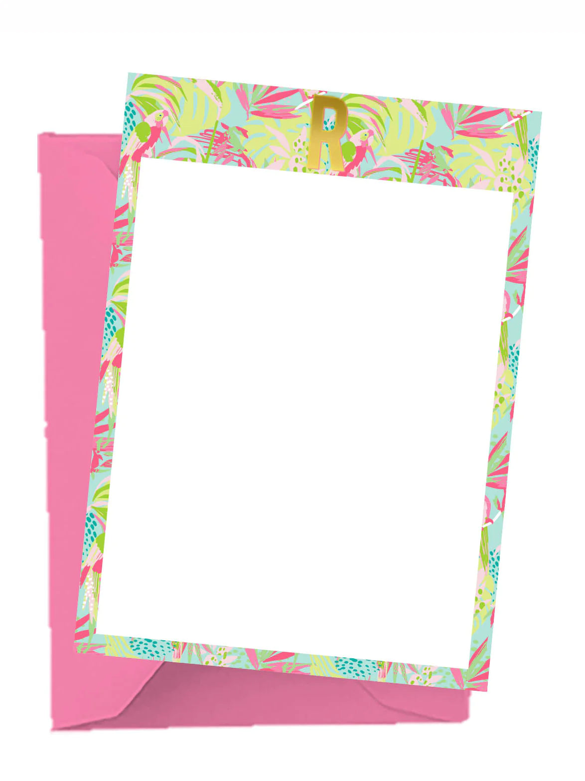 Tropical Initial Notecard Set