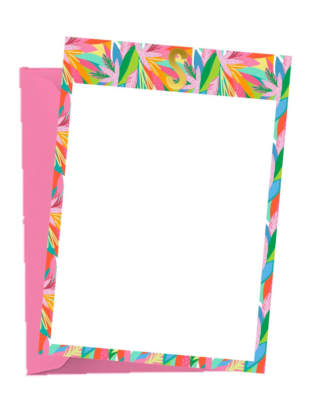 Tropical Initial Notecard Set