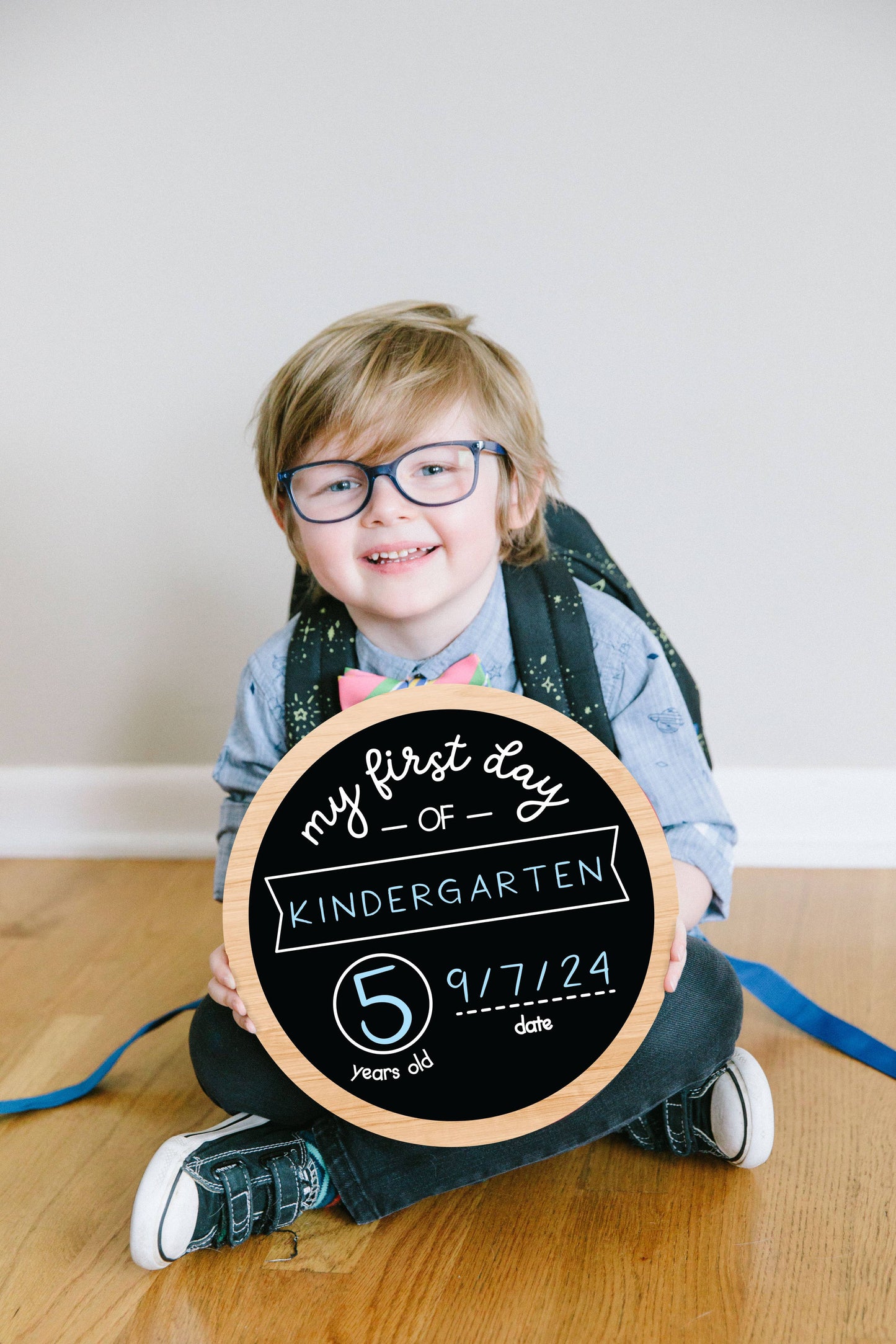 First & Last Day of School Wooden Chalkboard Sign