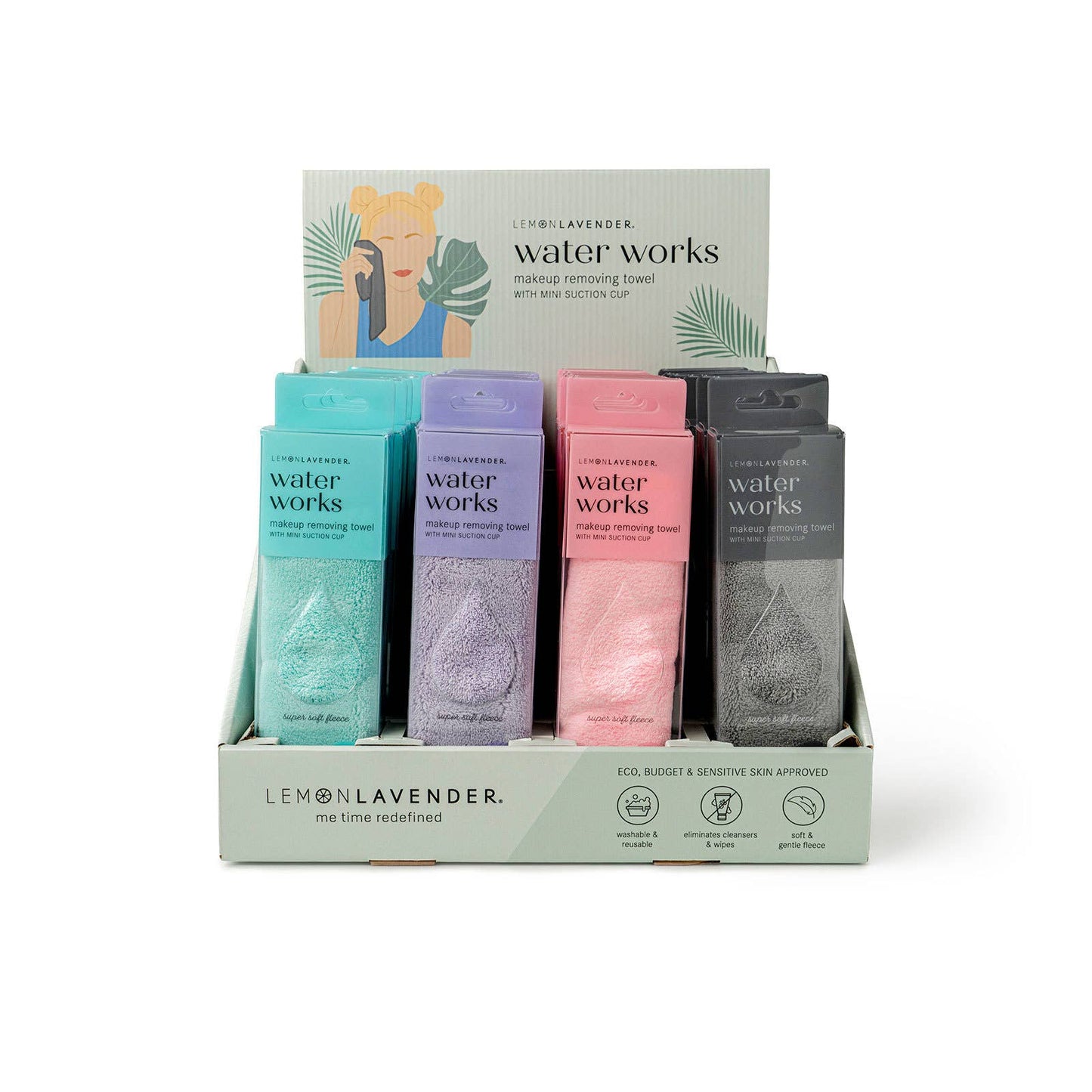 Lemon Lavender Water Works Make-up Removing Towel with Monogram