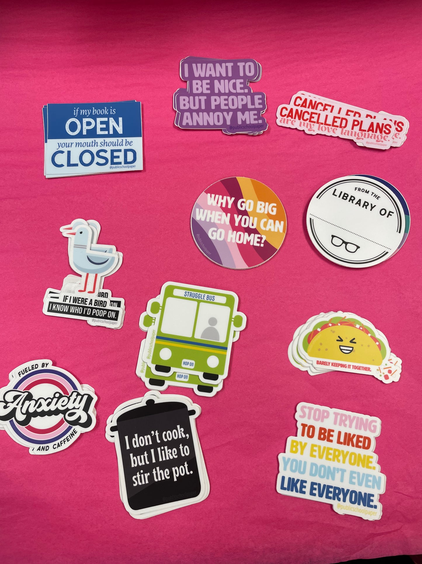 Public School Stickers