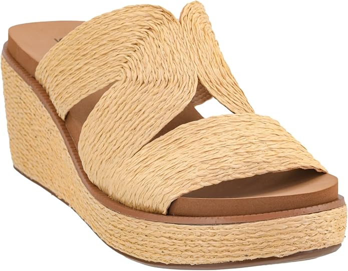 Golden Hour Raffia Wedge Sandal-Natural