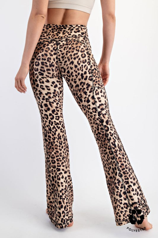 Leopard Butter Flare Leg Leggings