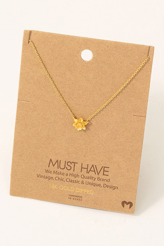 Dahlia Flower Must Have Necklace