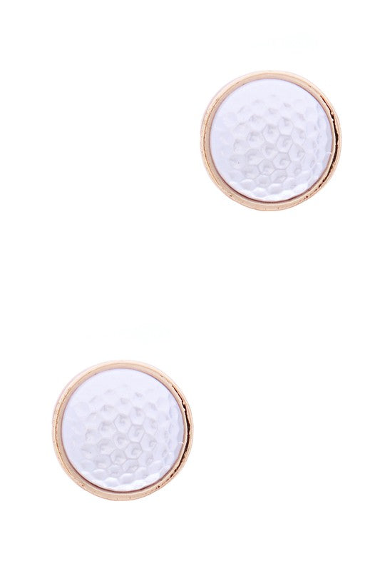 Sport Ball Pearl Post Earring