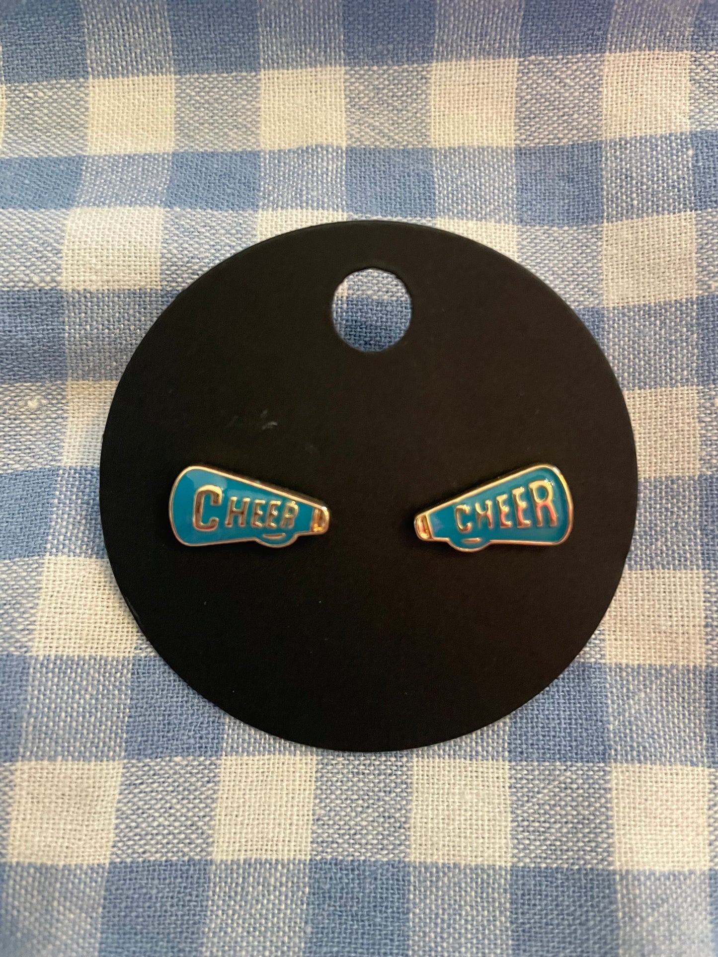 Cheer Megaphone Stud Earrings
