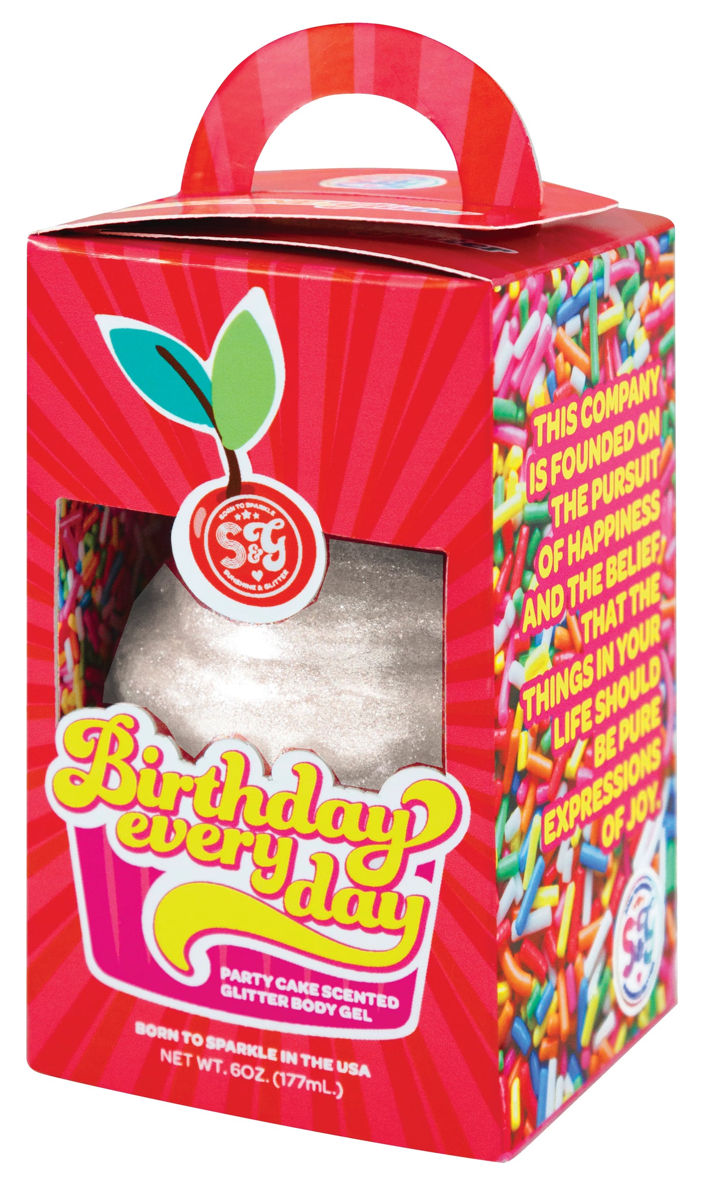 Birthday Cake Scented Glitter Body Oil