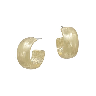 Textured Small Hoop Earring