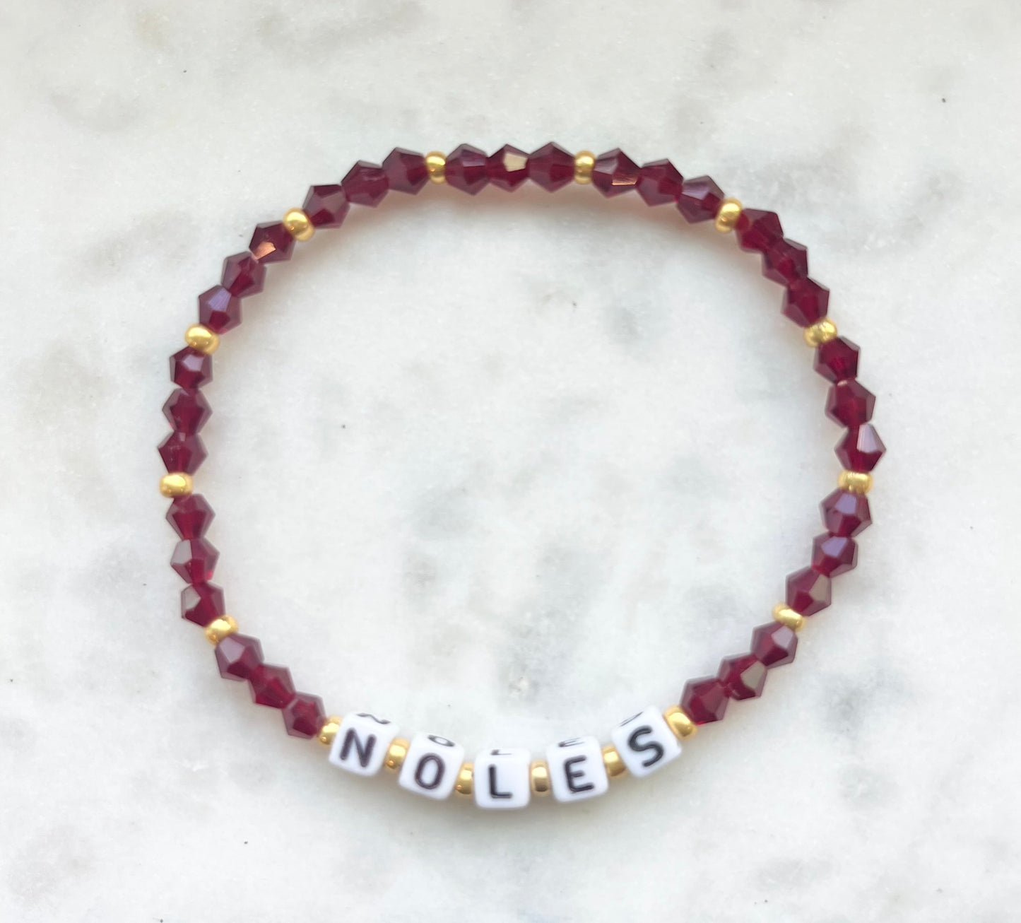 Arm Party Square Beaded College Bracelet