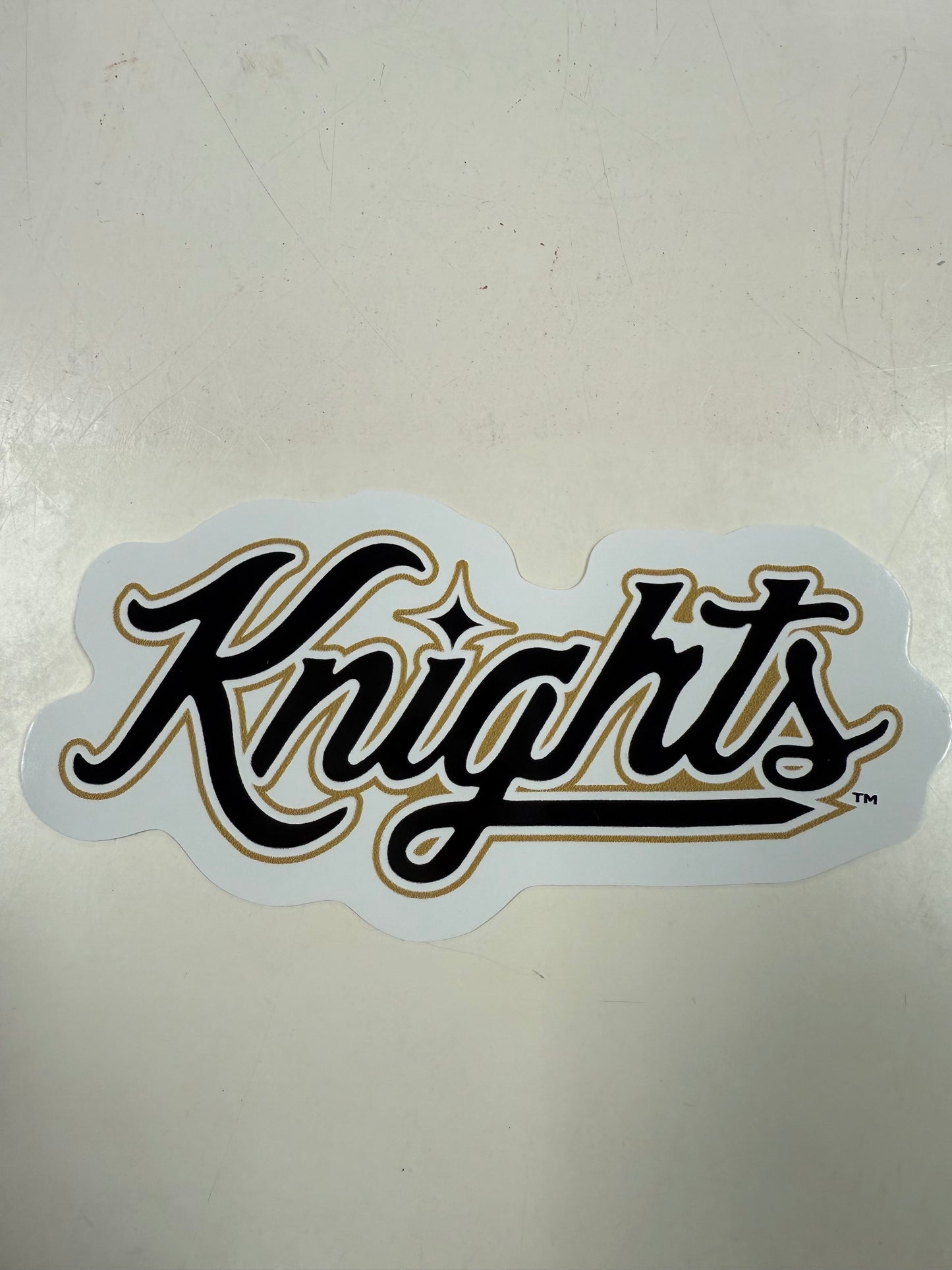 Cursive Knights Sticker