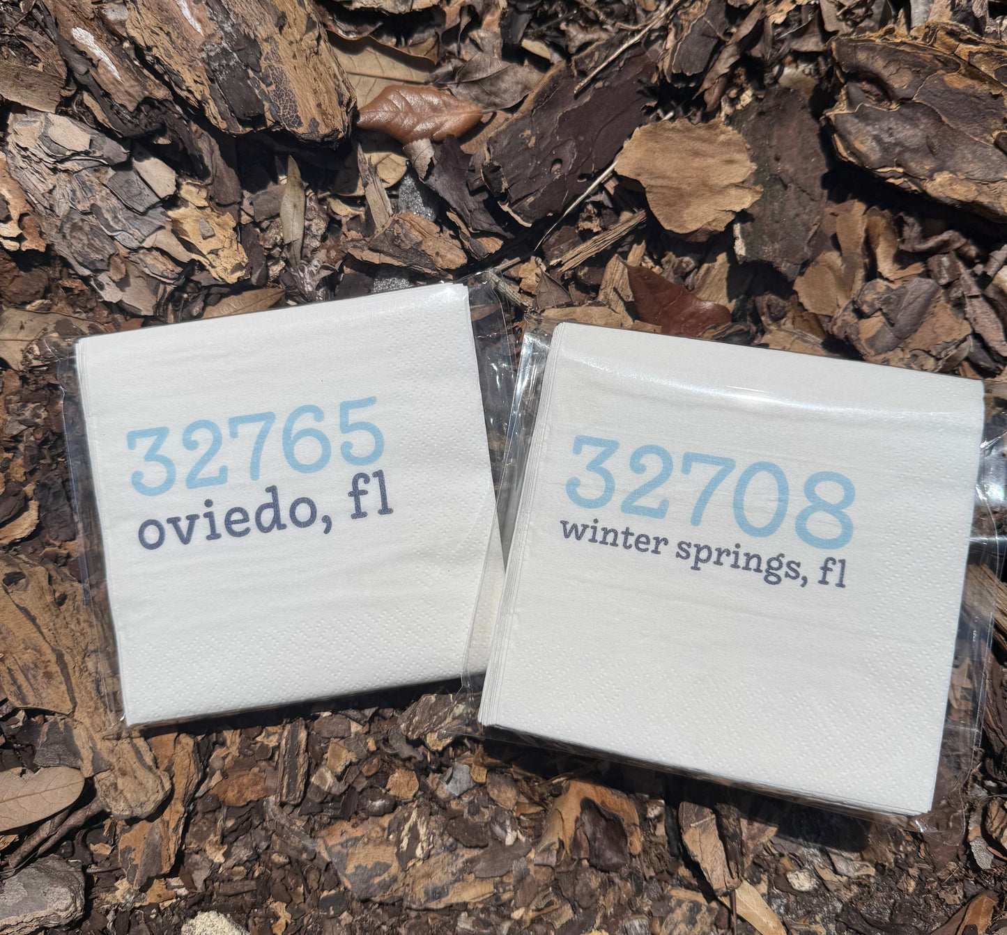 Zip Code Cocktail Napkins