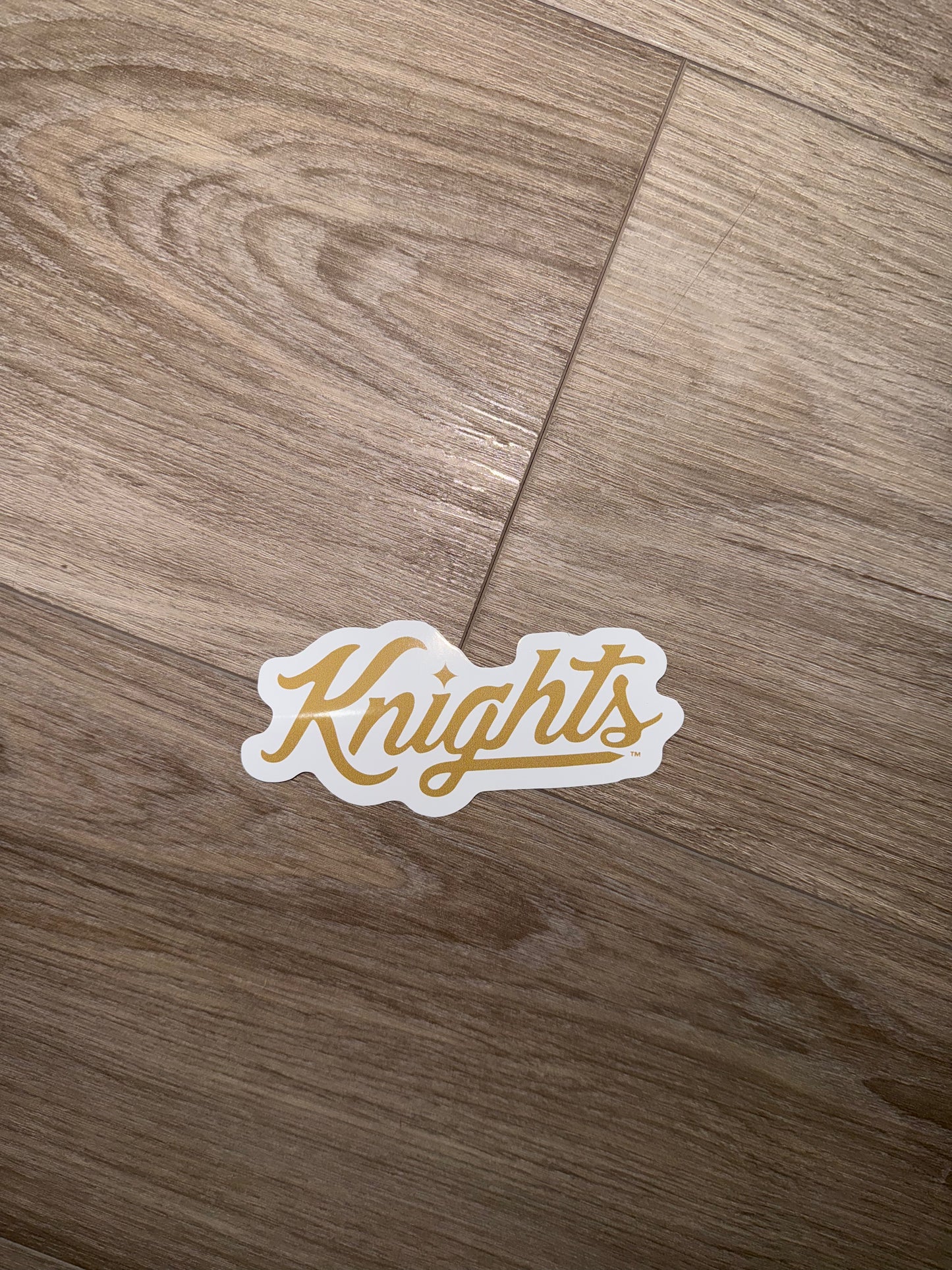 Cursive Knights Sticker
