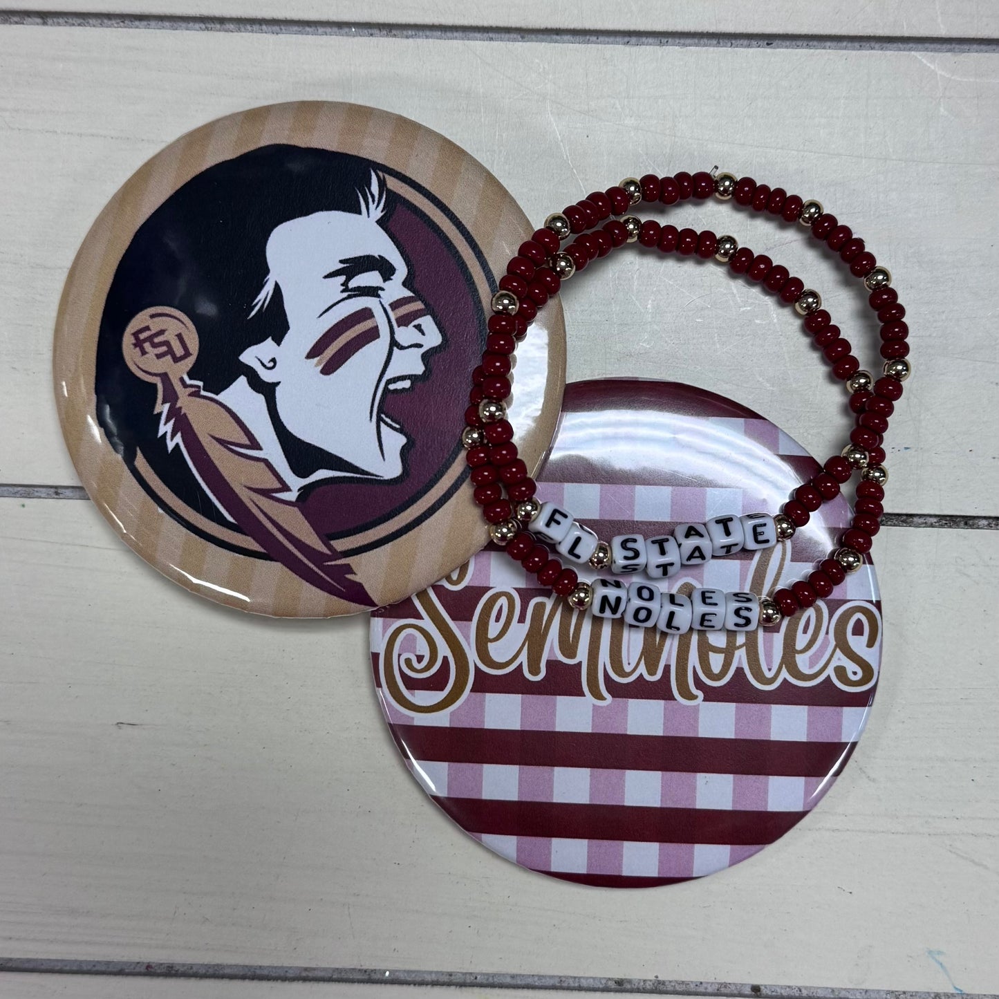 Grad Button & Bracelet Set