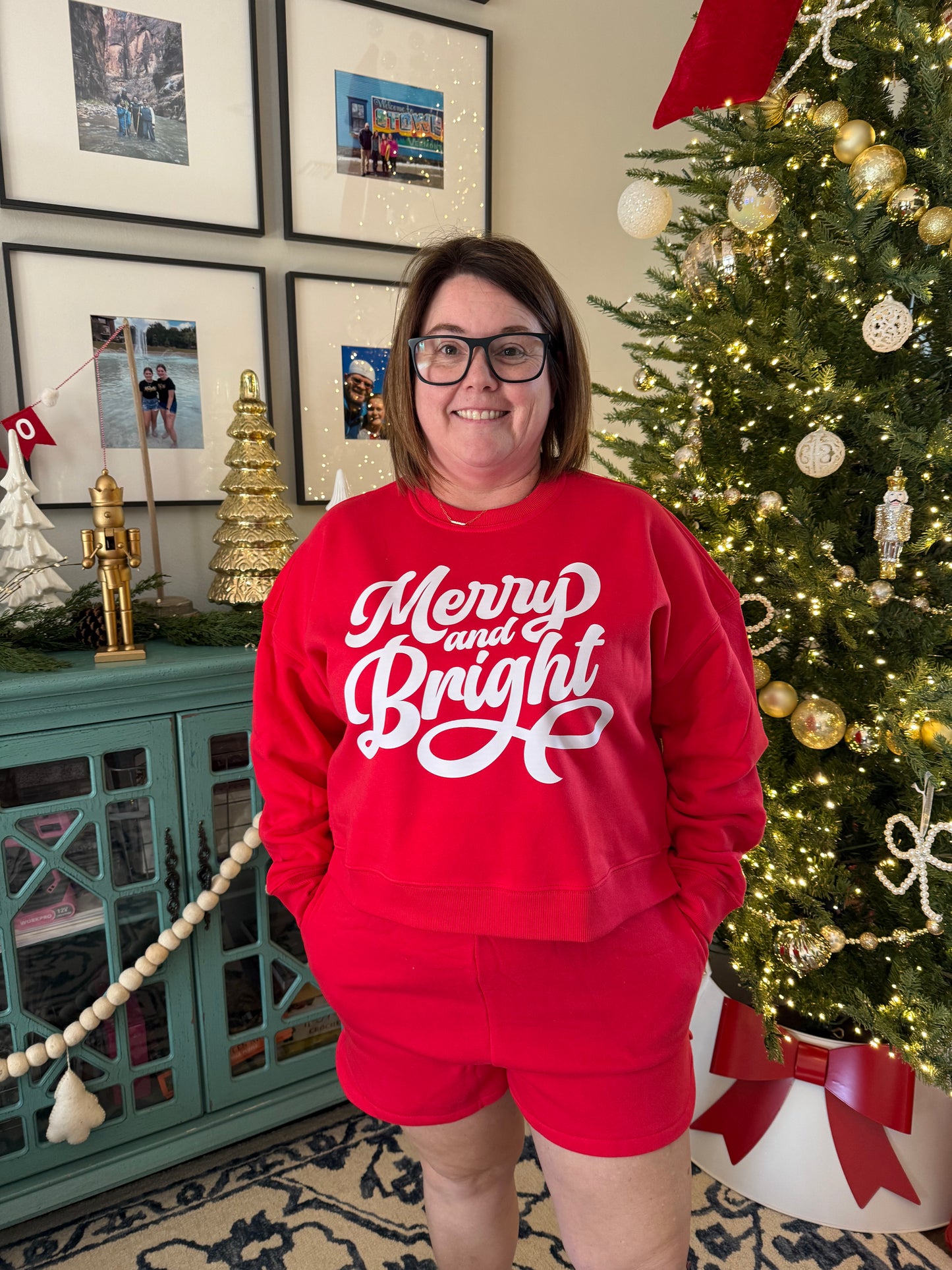 Red Merry & Bright Fleece Set