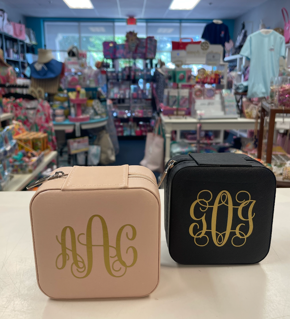 Zip Around Square Jewelry Box