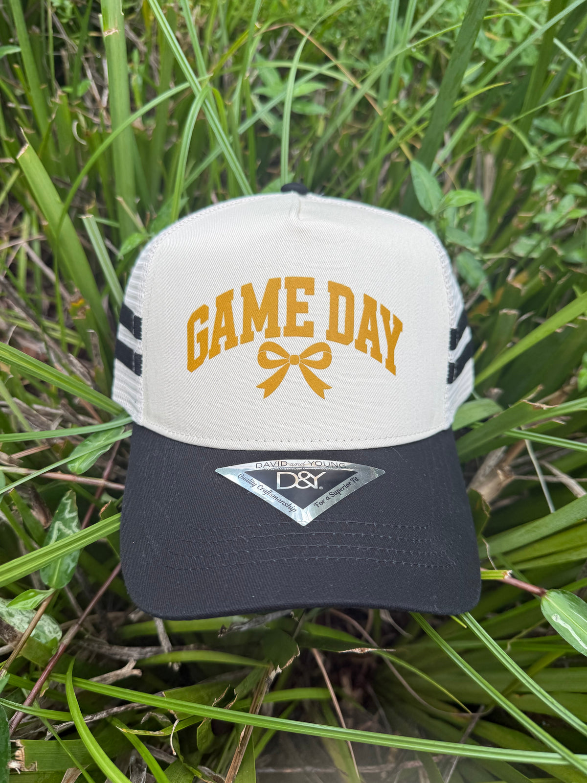 Black & Gold Game Day Hat