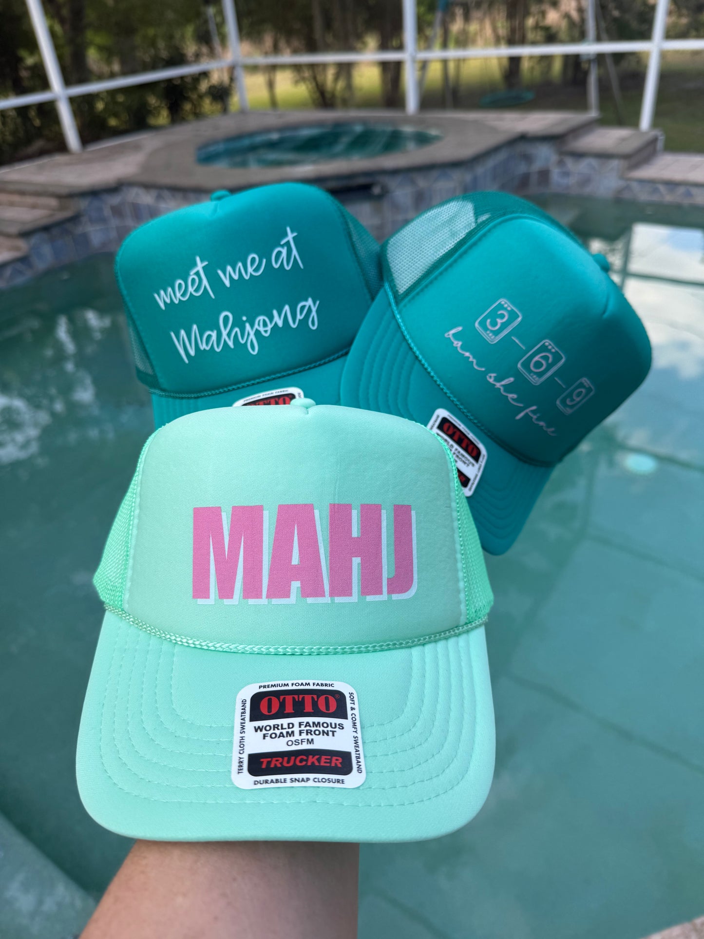 Mahjong Trucker Hats