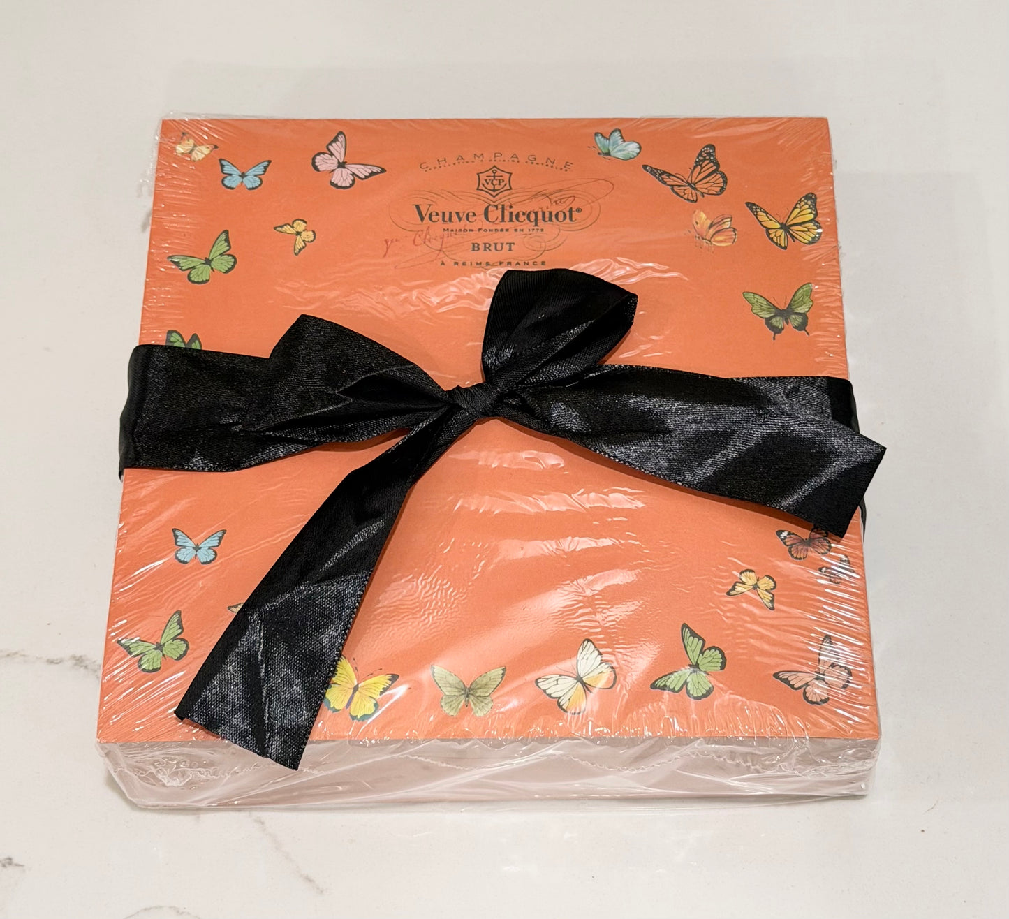 Orange Butterfly Champagne Notepad