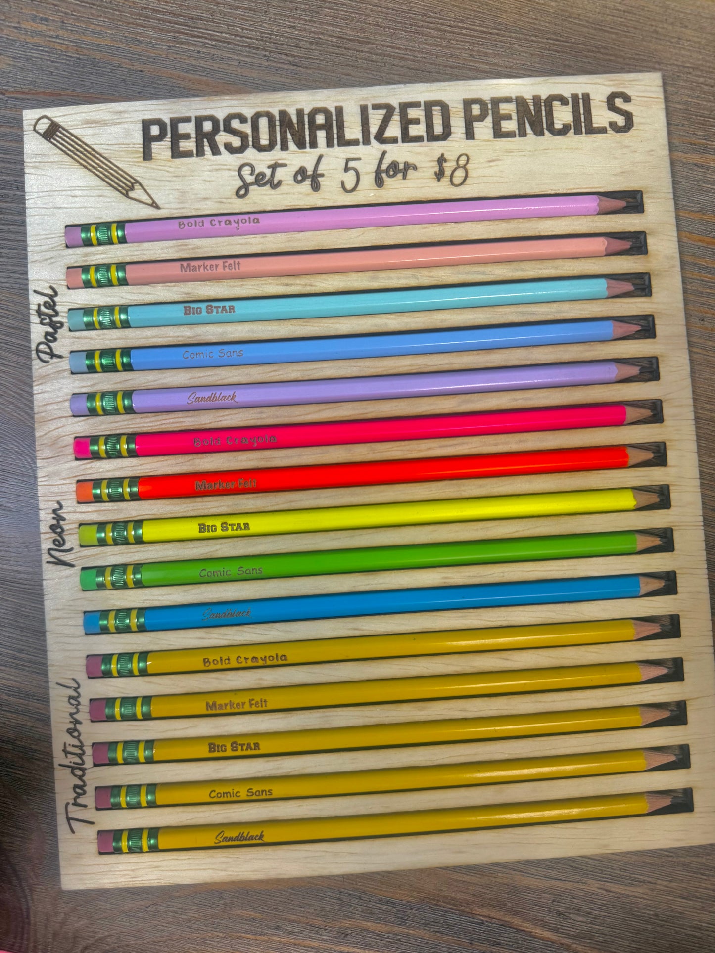 Personalized Pencils