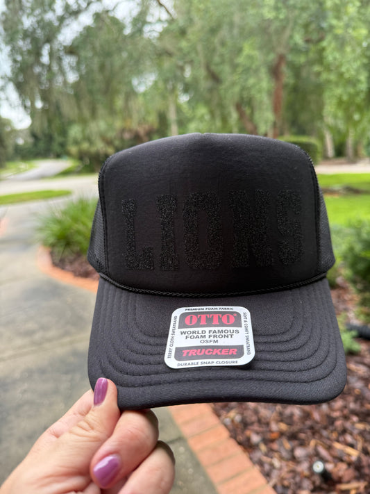 LIONS Glitter Trucker Hat