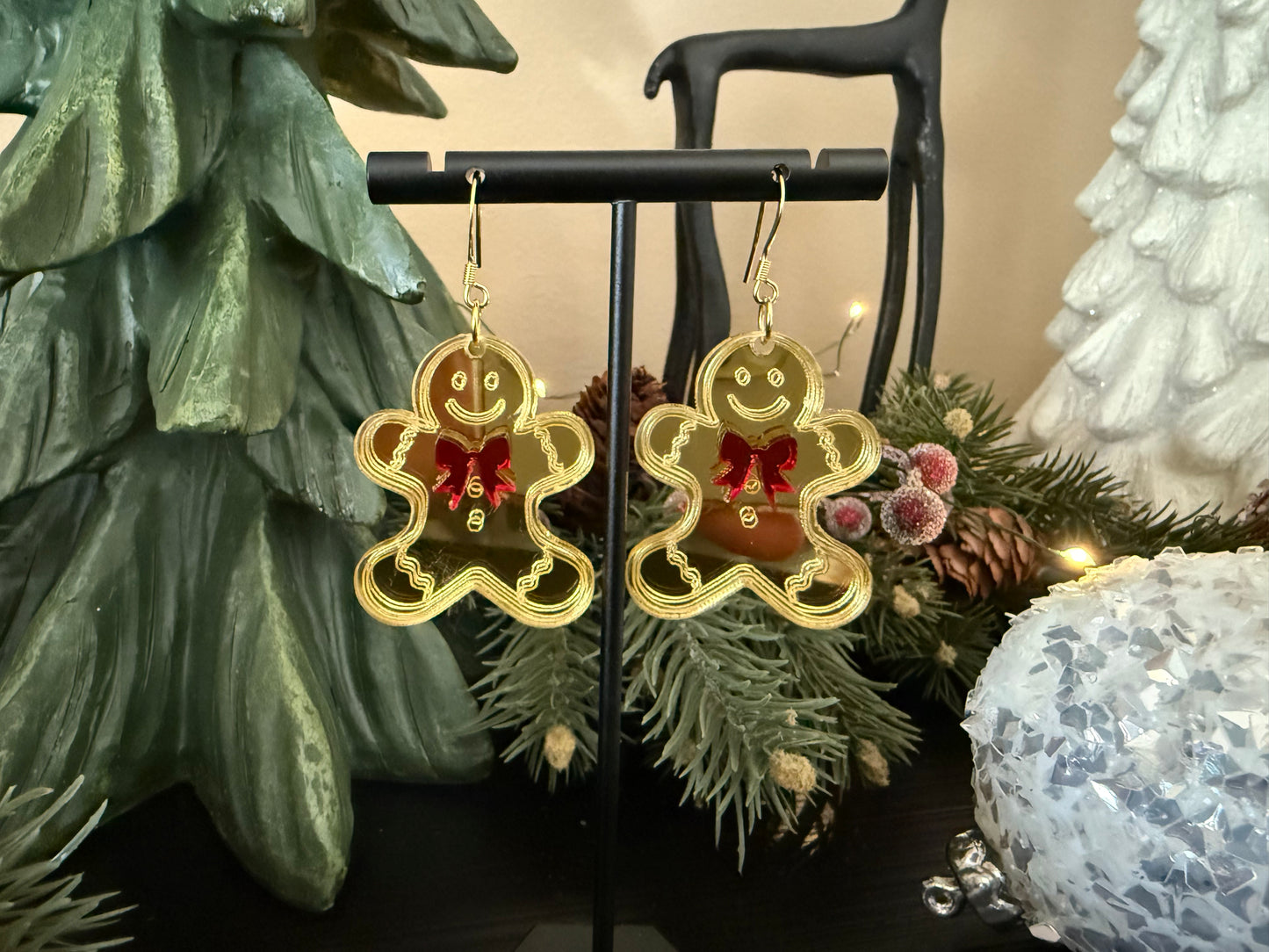 Gingerbread Earrings by Ember & Etch