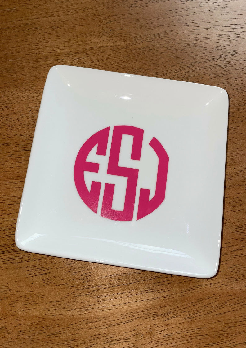 Monogram Trinket Plate