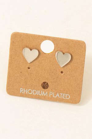 Smooth Heart Stud Must Have Earring