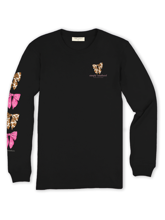 Simply Southern Sweetheart Long Sleeve T-Shirt-Black