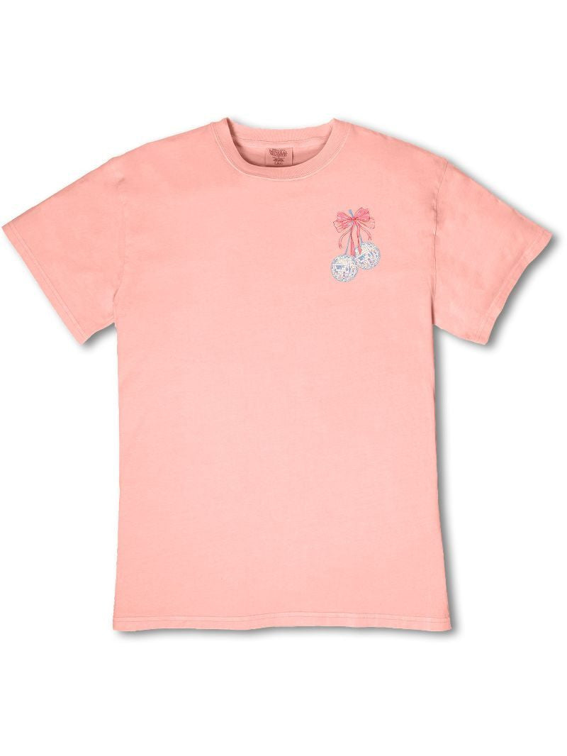 Simply Southern Mineral Wash Show T-Shirt-Peach