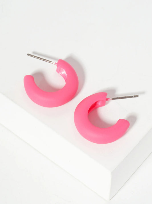 Color Coated Huggie Hoop Earring