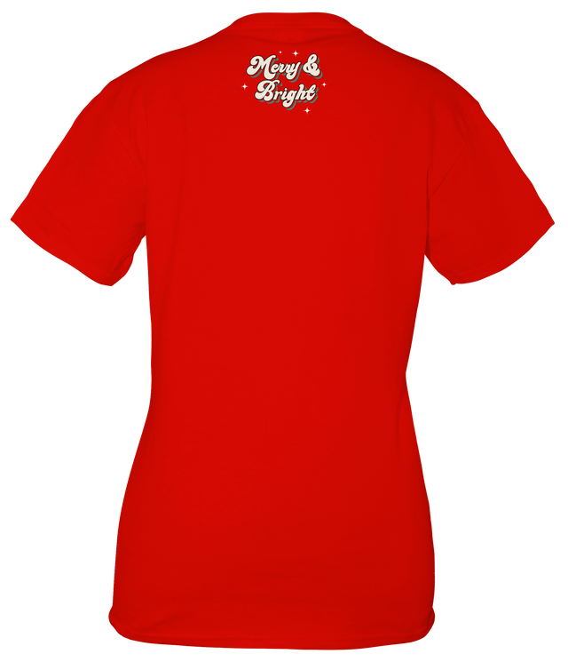 Merry & Bright T-Shirt By Simply Southern- Red