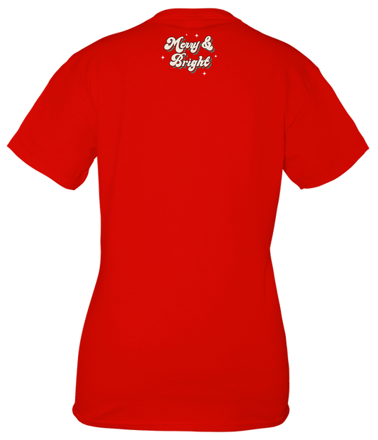 Merry & Bright T-Shirt By Simply Southern- Red