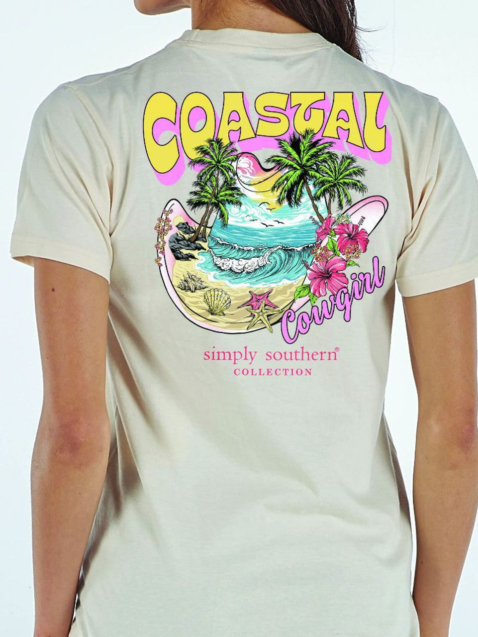 Simply Southern Coastal Cowgirl T-Shirt-Wisp