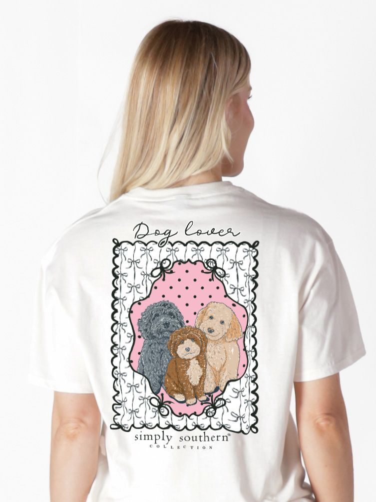 Simply Southern Dog Lover T-Shirt-Oyster