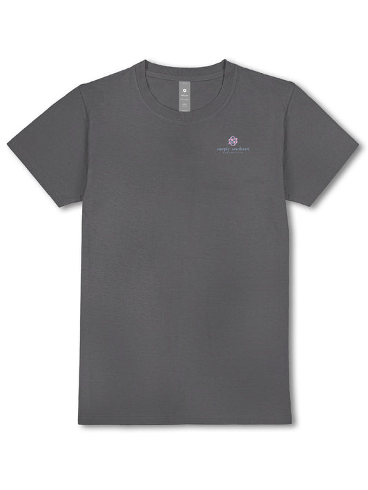 Simply Southern Happy Within Mineral Washed T-Shirt-Coal