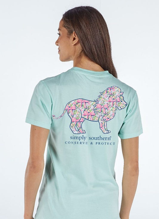 Simply Southern Lion Tracker T-Shirt-Mint