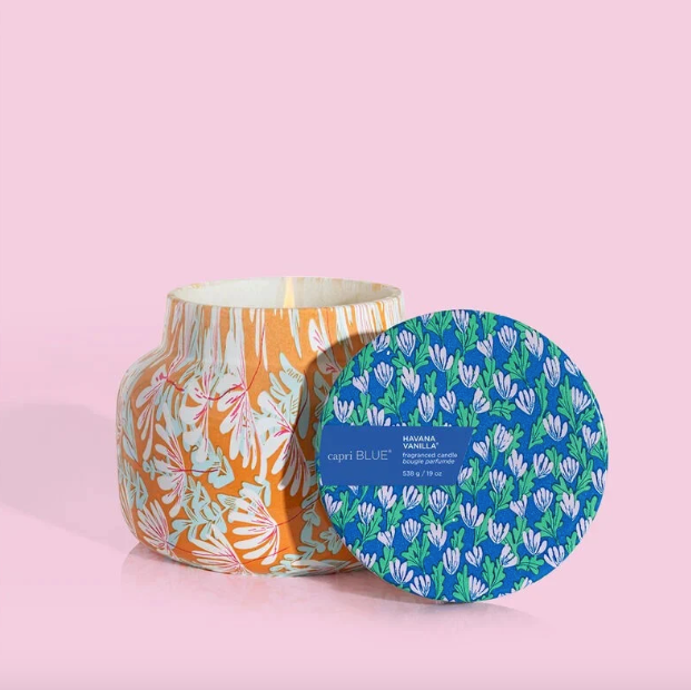Pattern Play 19oz Candle By Capri Blue- Havana Vanilla