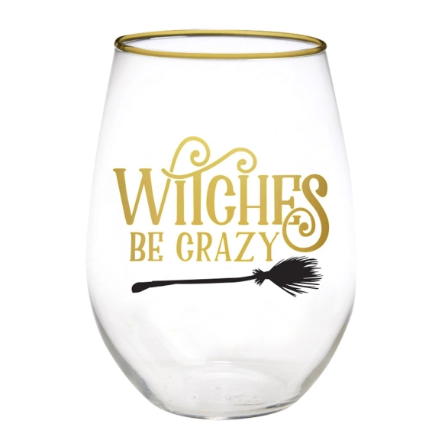 Halloween Stemless Wine Glasses