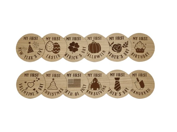 Holiday Milestone Marker Photo Prop