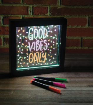 Neon Effect Message Frame