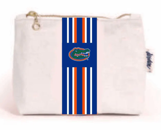 Gameday Stripe Small Canvas Pouch